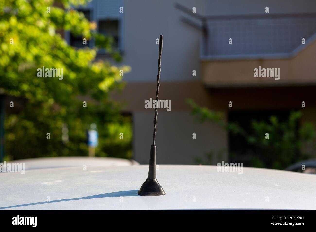 Car radio FM antenna Stock Photo - Alamy