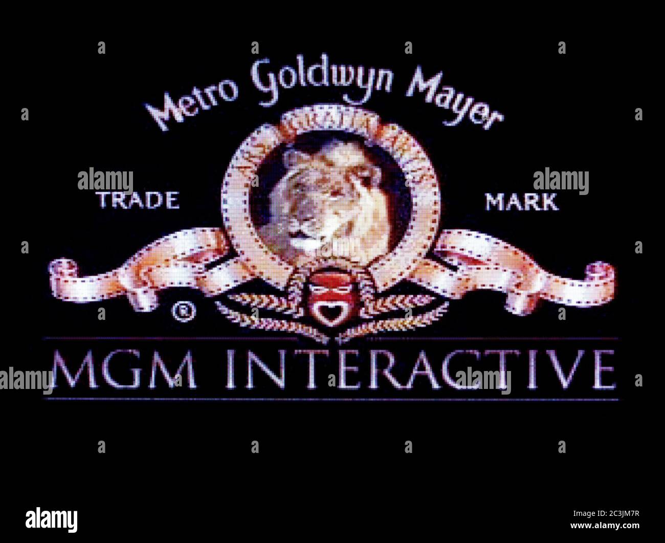 MGM Interactive Publisher Logo - Sony Playstation 1 PS1 PSX - Editorial use only Stock Photo