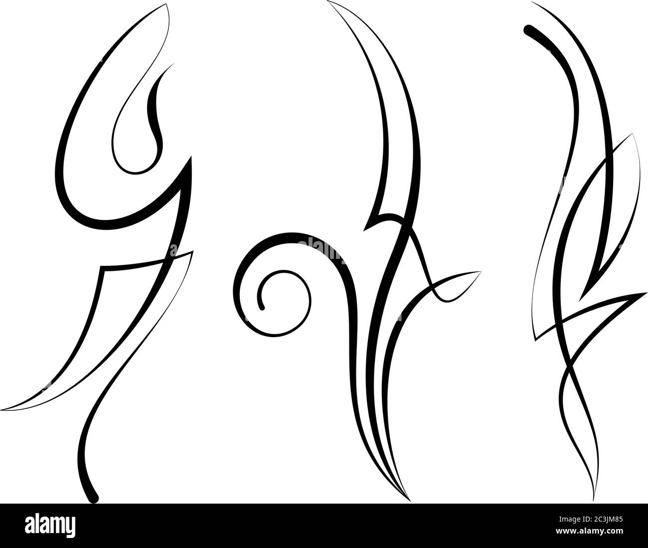 Pinstripe Design Vinyl Ready Vector Illustration Stock Vector Image
