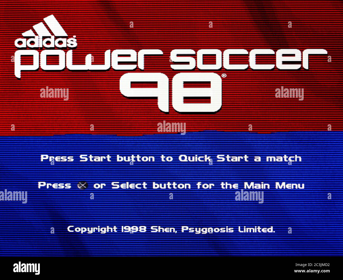 Adidas Power Soccer - Sony Playstation 1 PS1 - use only Stock Photo - Alamy
