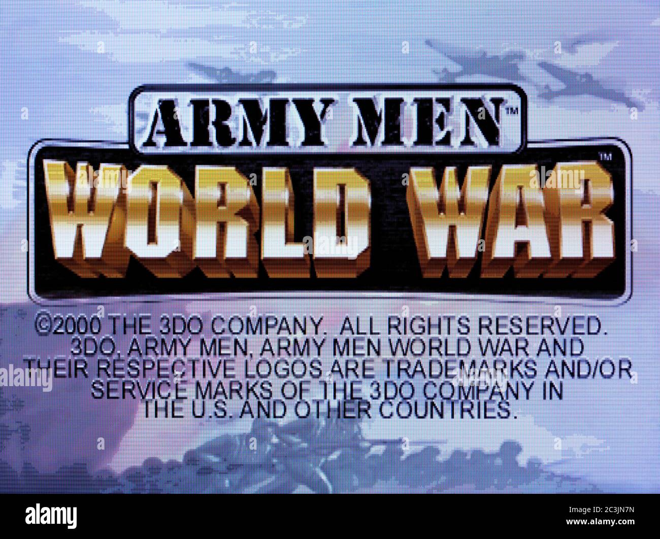 Army Men World War - Sony Playstation 1 PS1 PSX - Editorial use only Stock Photo