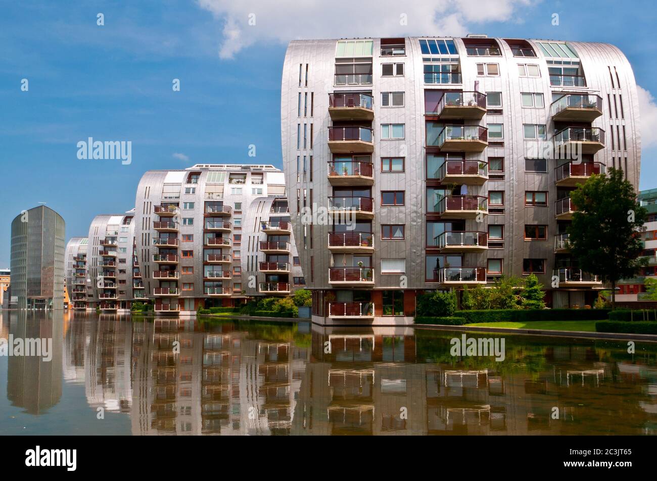 Modern Residential Apartment Buildings in Den Bosch City, the