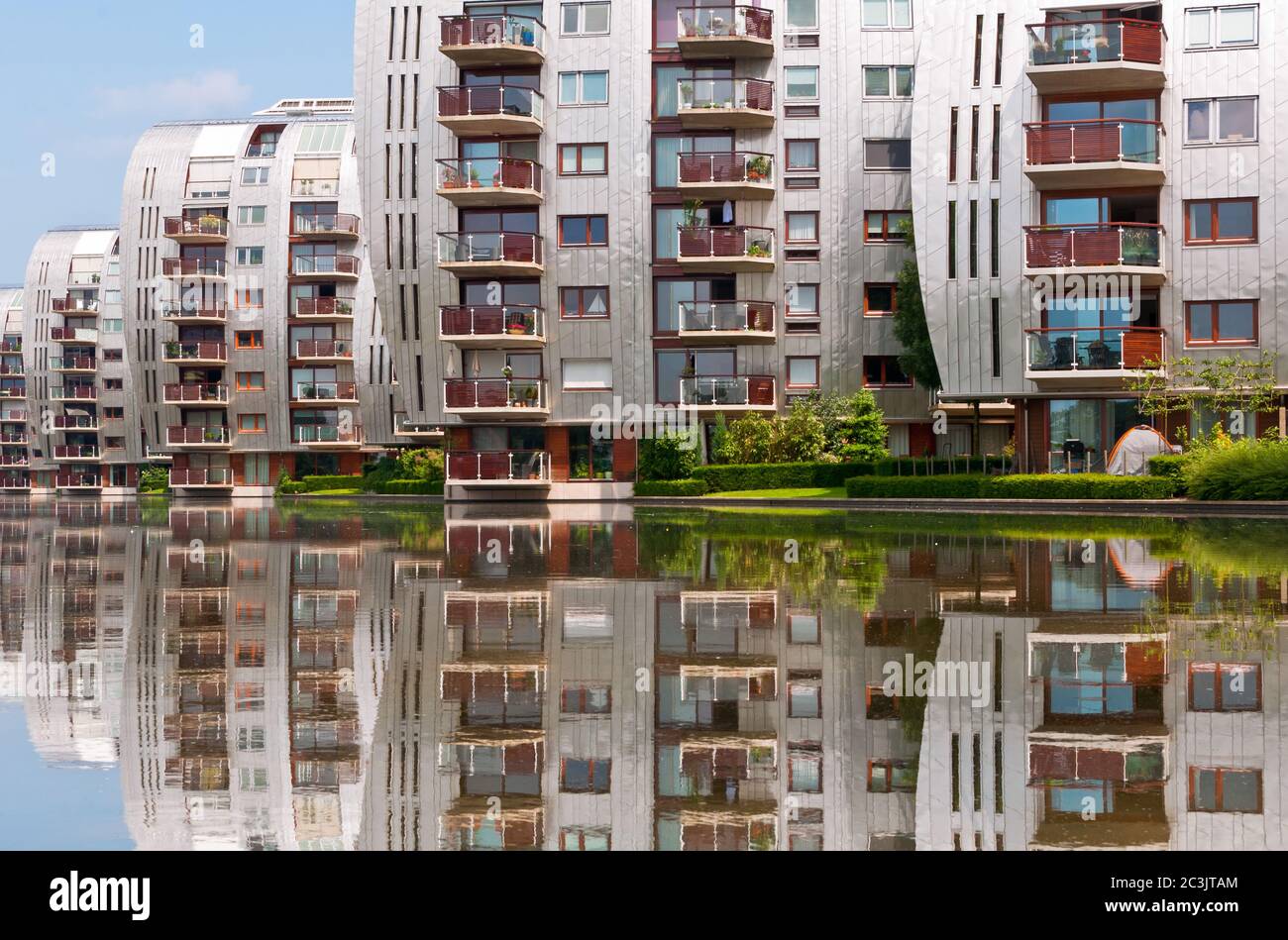 Modern Residential Apartment Buildings in Den Bosch City, the