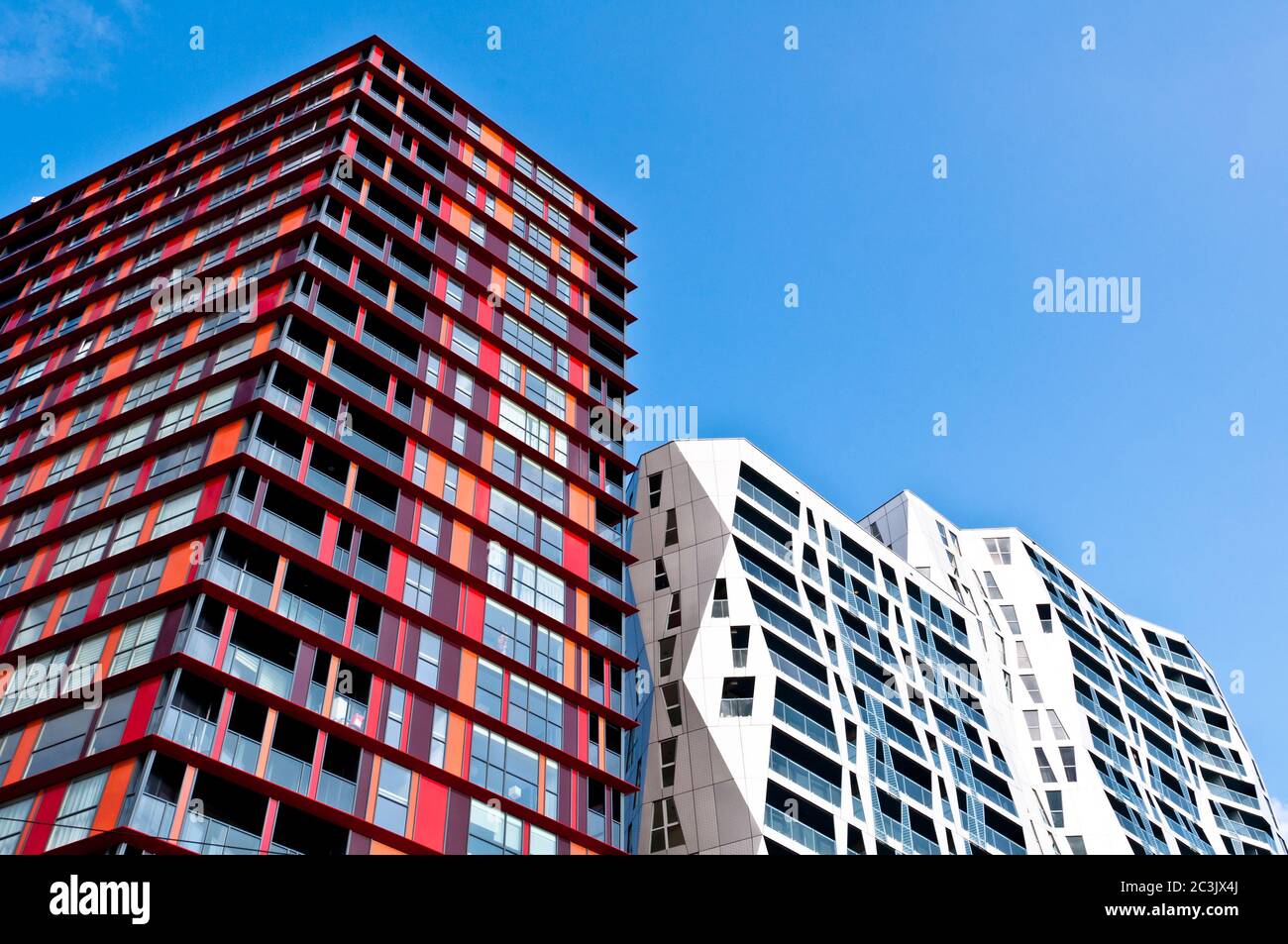 Colorful Modern Apartment Buildings Stock Photo Alamy