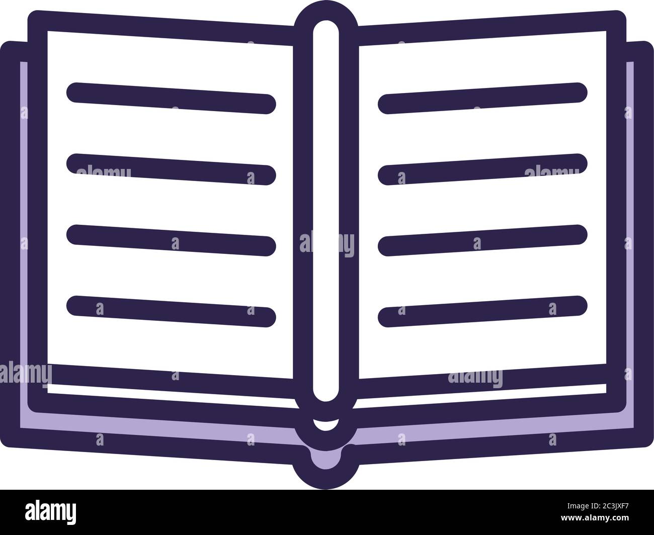 text book line style icon vector illustration design Stock Vector