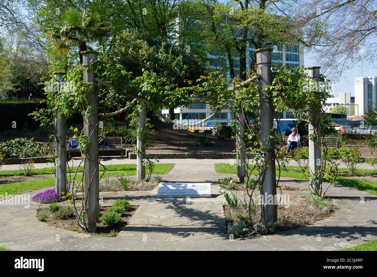 Reading, Berkshire, UK. 23rd April, 2015. Public Park Forbury Gardens