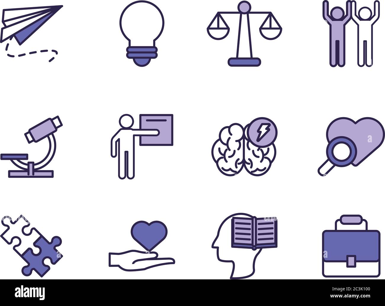bundle of anger set icons vector illustration design Stock Vector