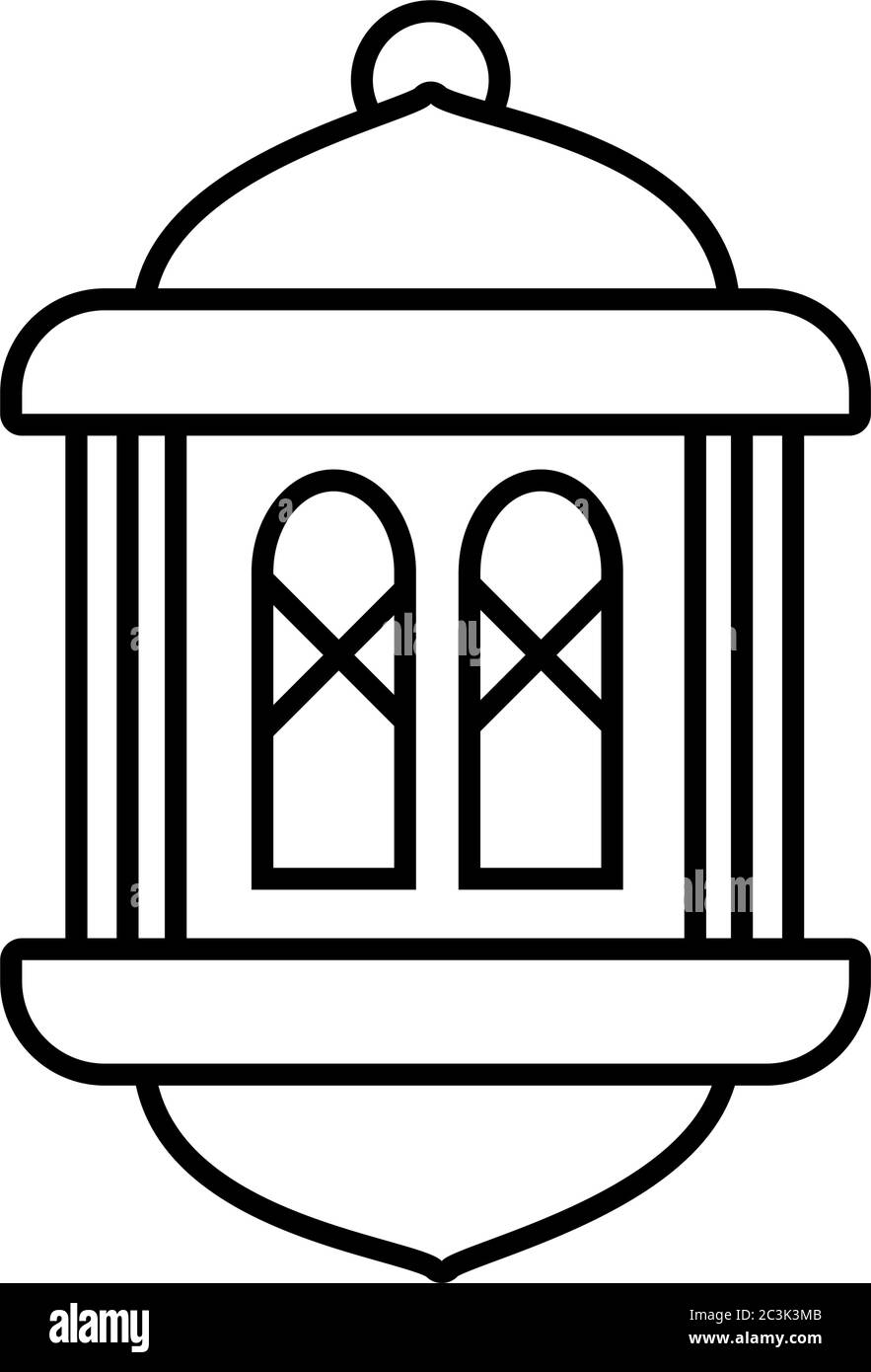 Eid mubarak lantern line style icon design, Islamic religion culture and  belief theme Vector illustration Stock Vector Image & Art - Alamy