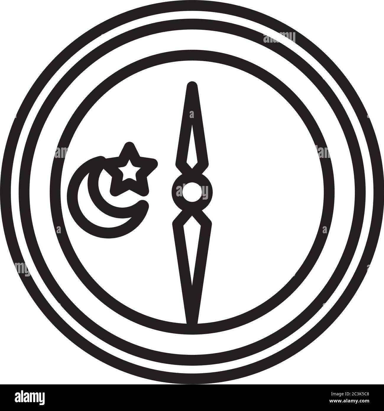 time clock watch line style icon vector illustration design Stock ...