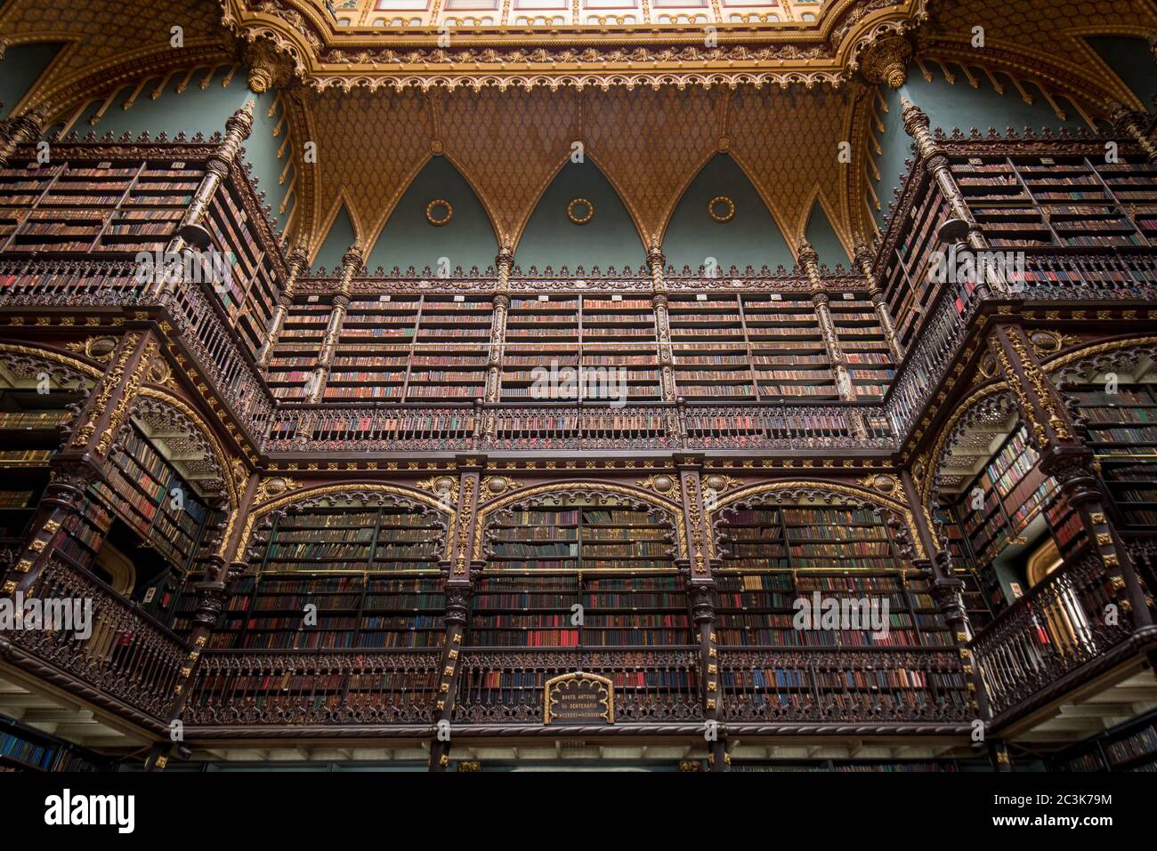 Beautiful Decorated Shelves Full of Antique Books Stock Photo Alamy
