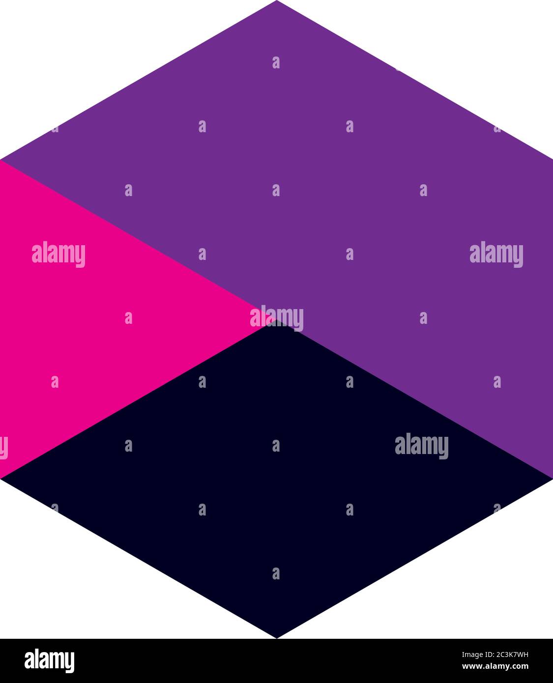 geometric and abstract hexagon flat style icon design, shape and figure ...