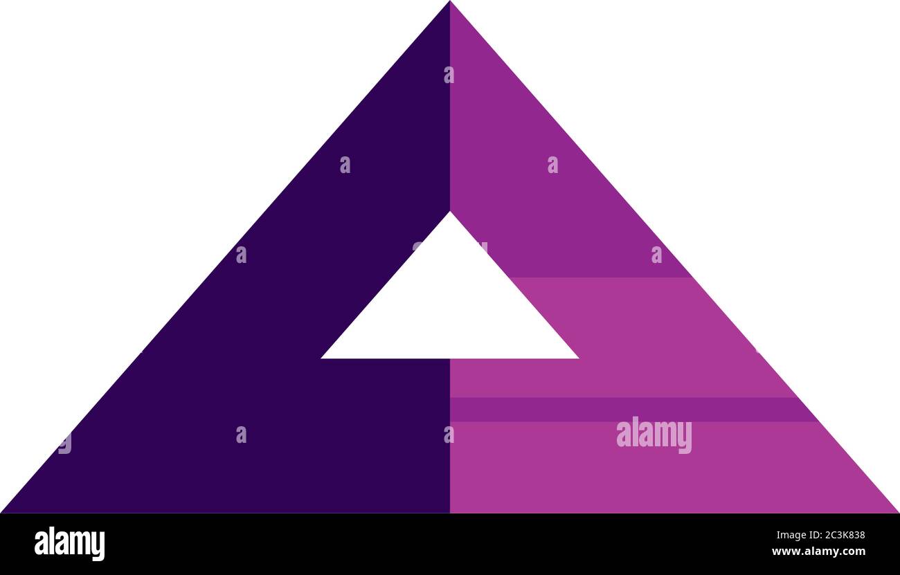 geometric and abstract 3d pyramid flat style icon design, and figure ...