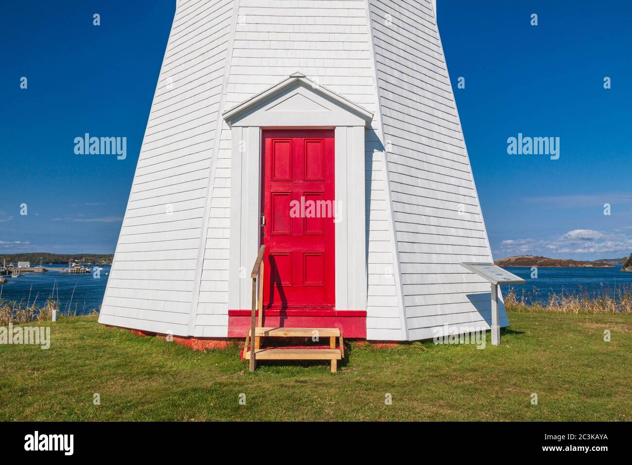 Mulholland Point Lighthouse on Campobello Island, New Brunswick, Canada