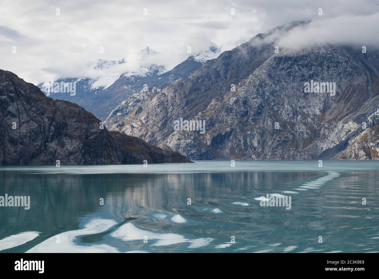 Johns Hopkins Glacier from Johns Hopkins Inlet in Glacier Bay National