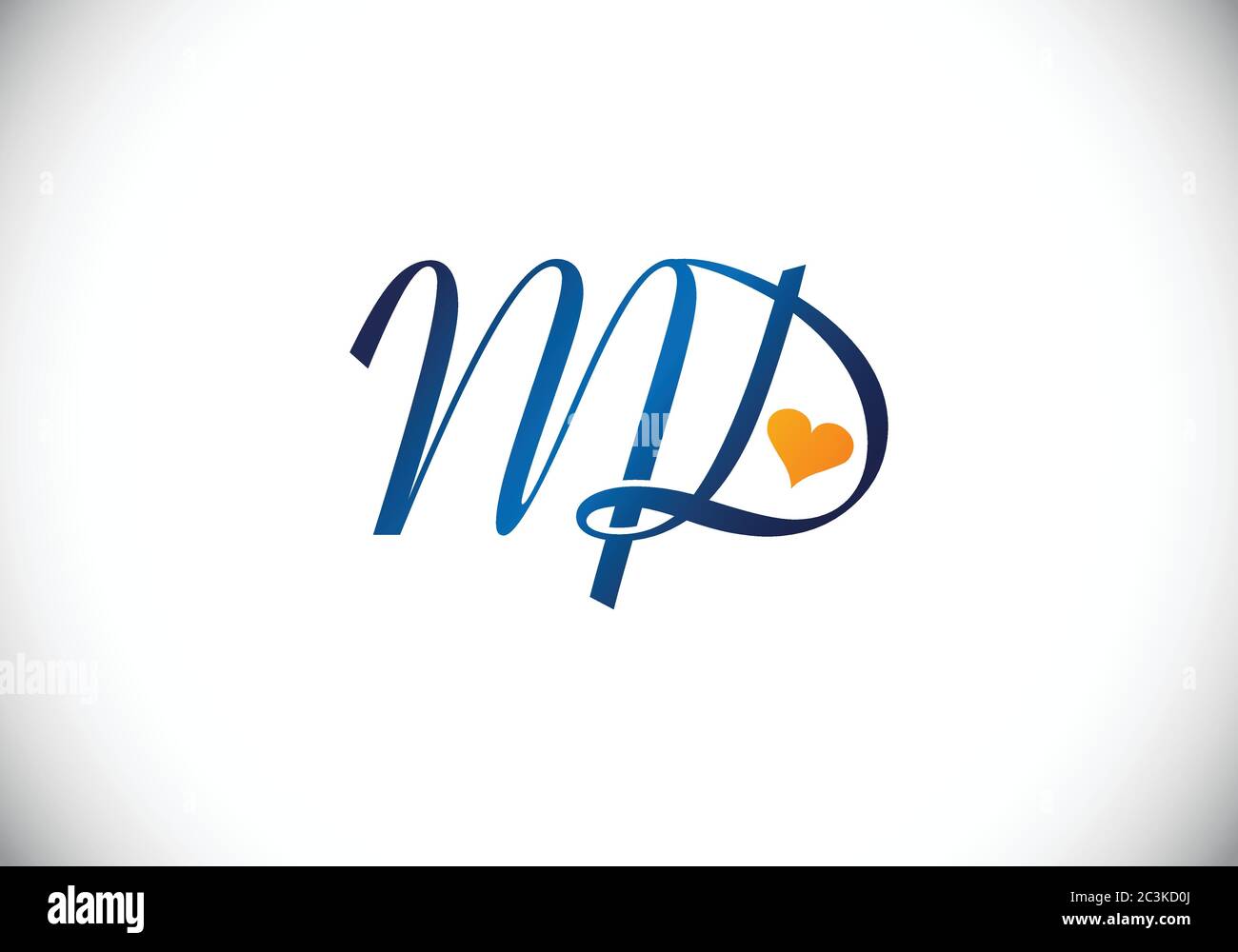 Initial Monogram Letter M D Logo Design Vector Template. M D Letter ...