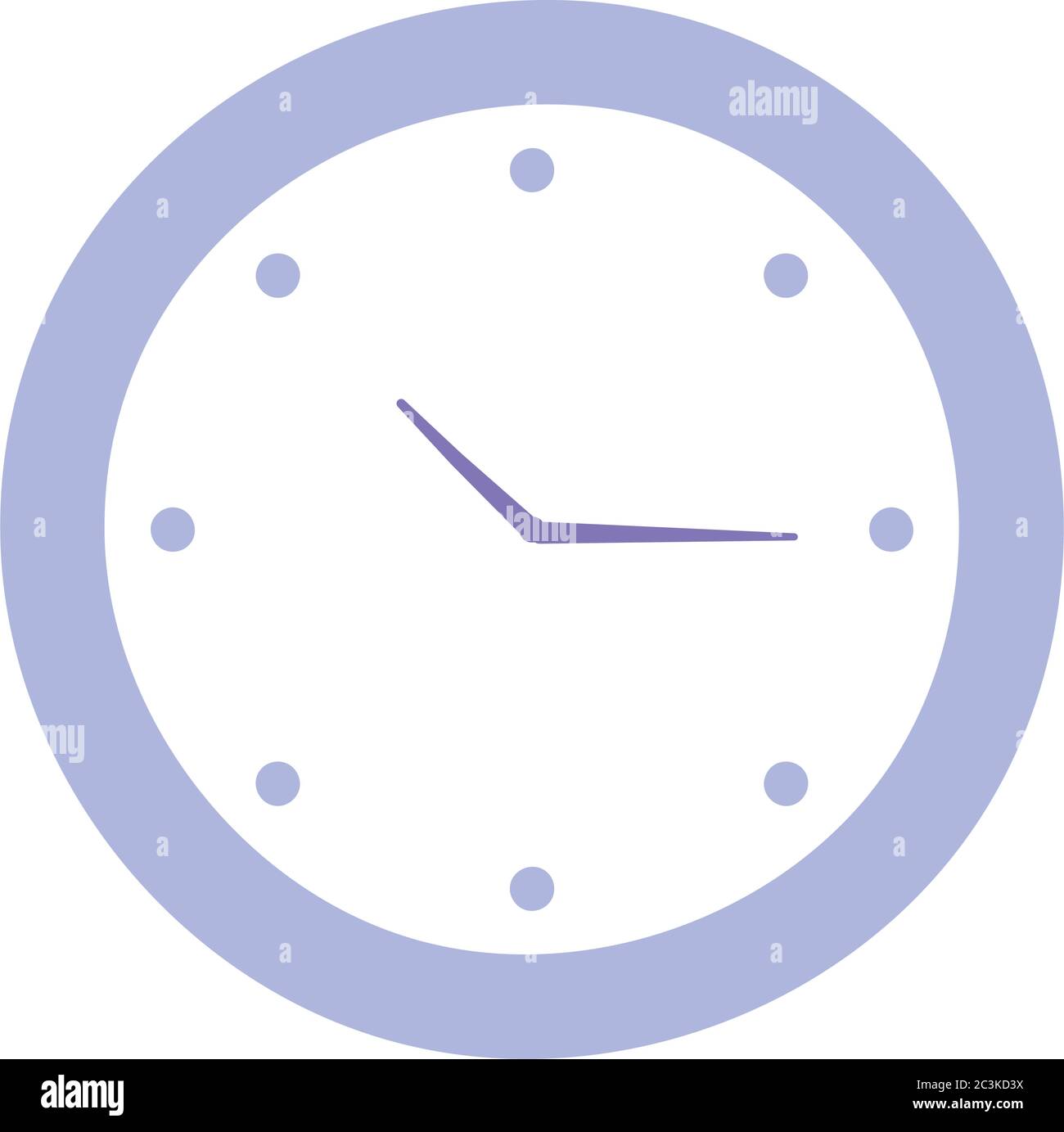 round clock time isolated design icon white background vector ...