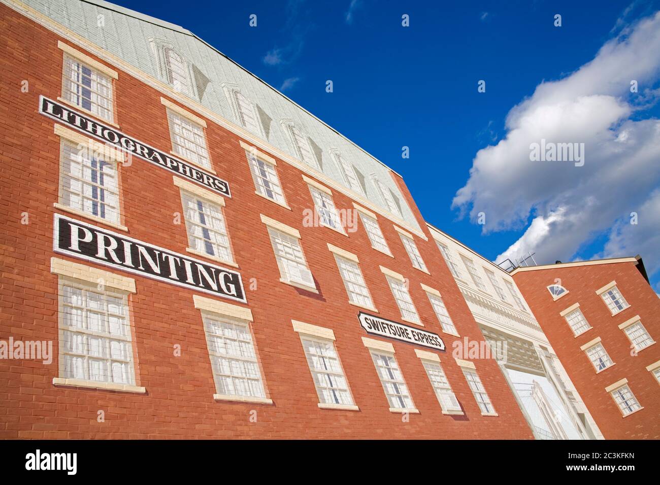 Mural on Peck Slip, Lower Manhattan, New York City, New York, USA Stock