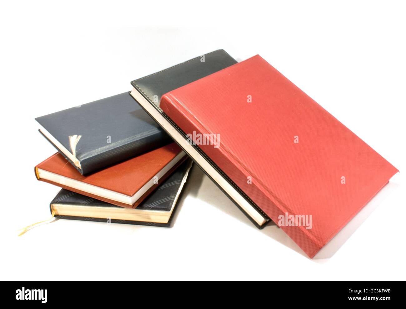 Books isolated on the white background Stock Photo