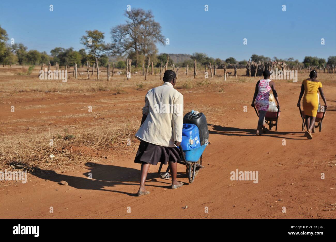 The rural village of Muyexe was identified as a beneficiary of a presidential development project in 2009 but progress has been slow Stock Photo