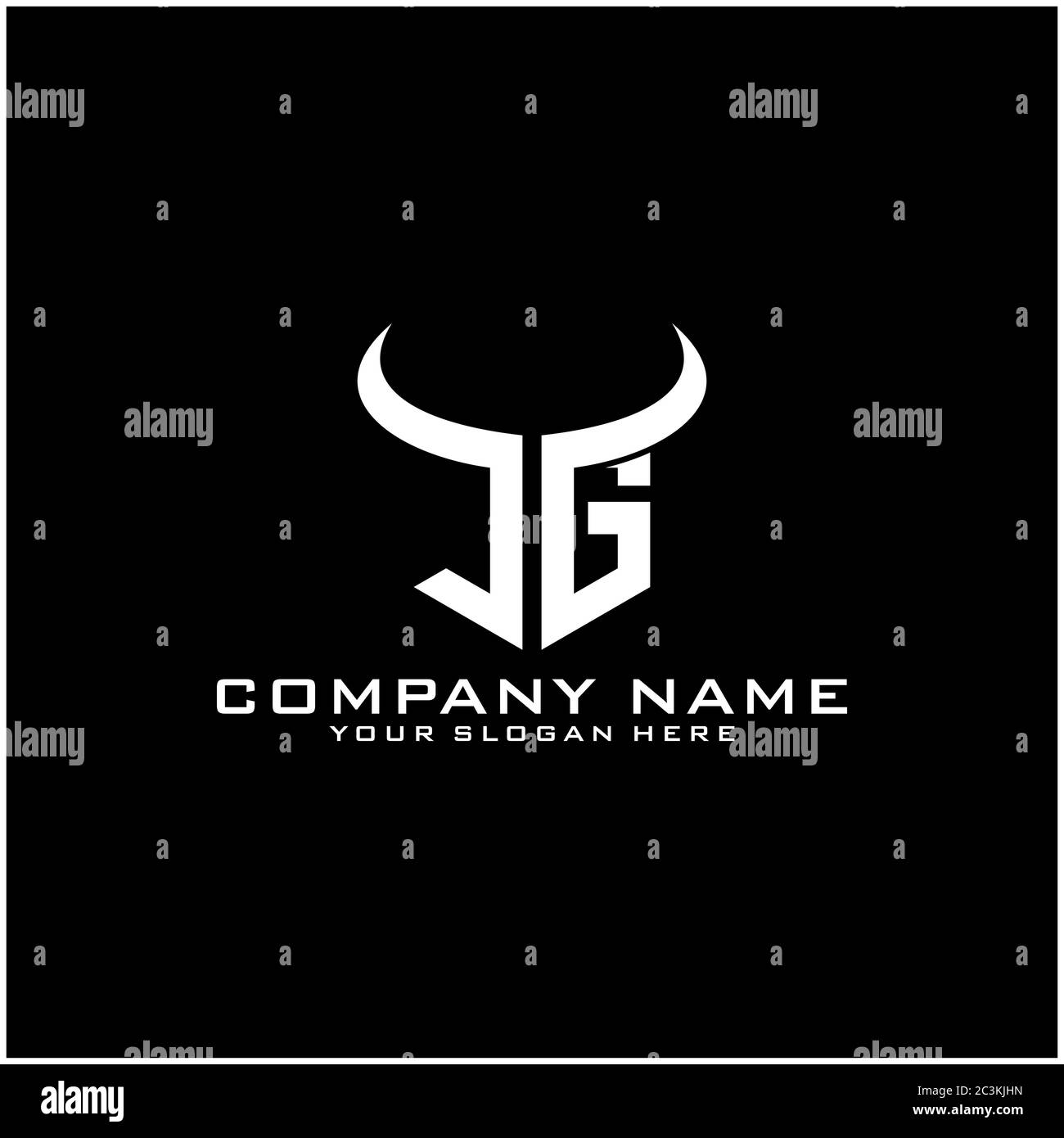 Jg Alphabet Abstract Initial Letter Logo Design Vector Template Stock Vector Image Art Alamy