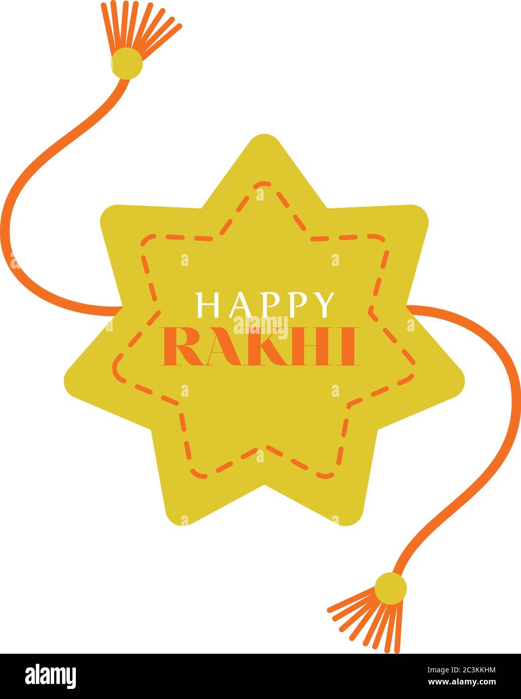 Satar Raksha Raksha bandhan yellow and orange star wristband design, Indian holiday ...