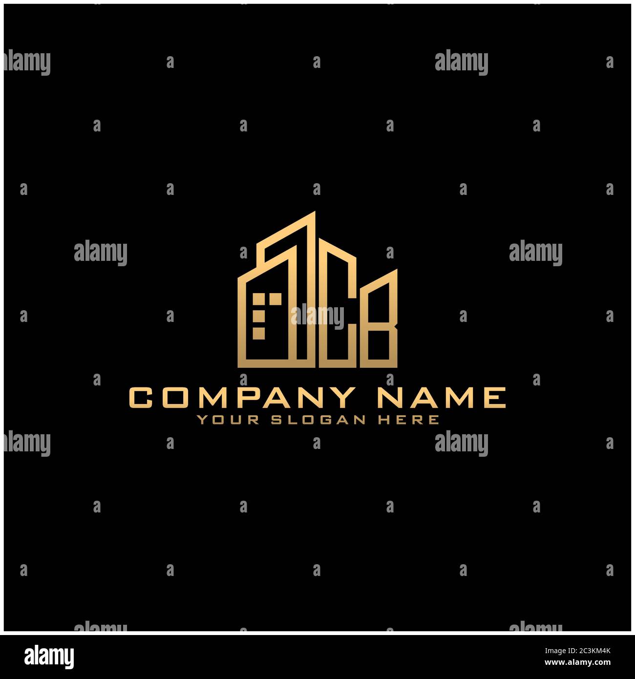 CB alphabet abstract initial letter logo design vector template Stock ...