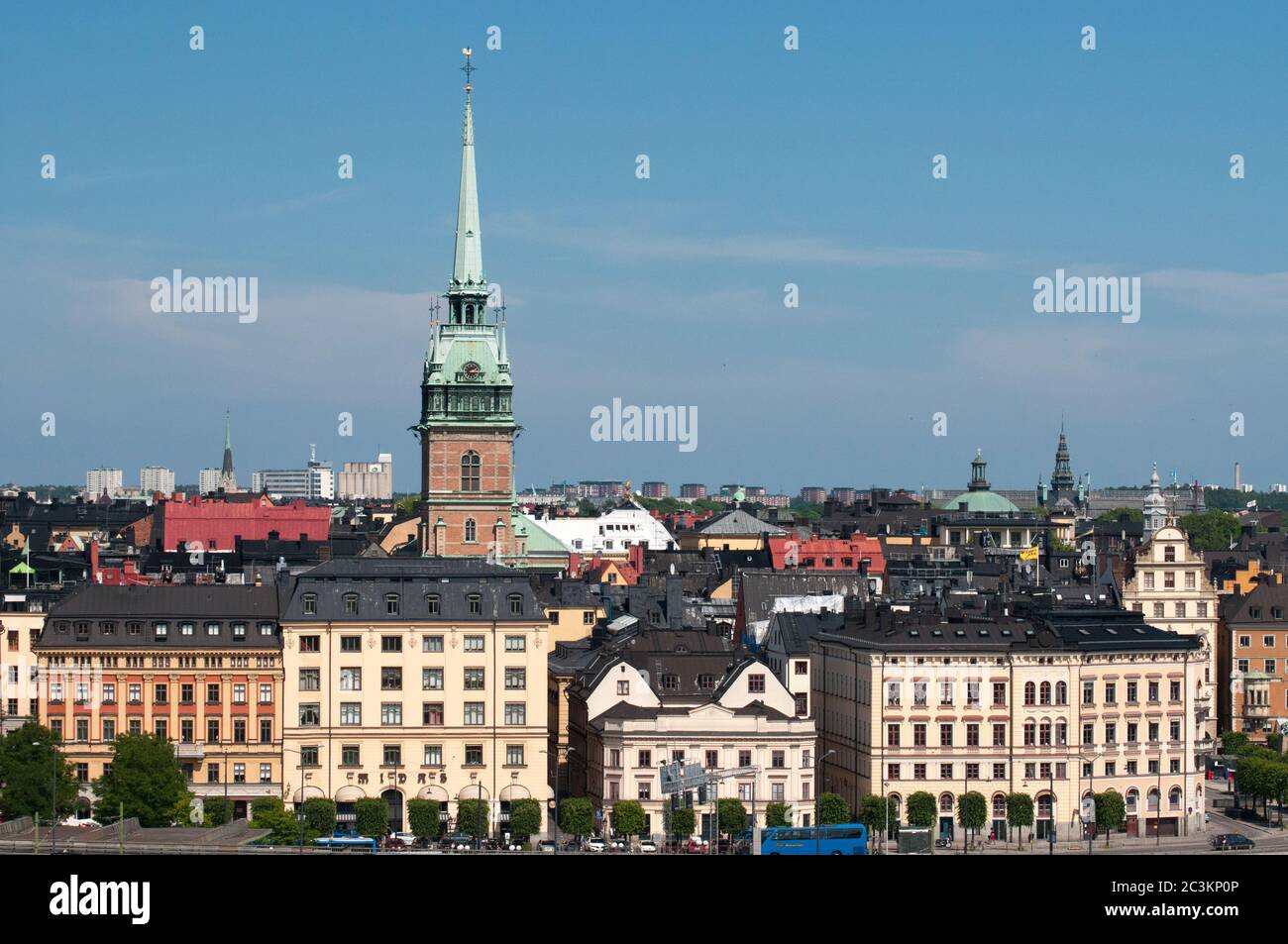 Kungsholmen is an island in Lake Mälaren, part of central Stockholm, Sweden Stock Photo