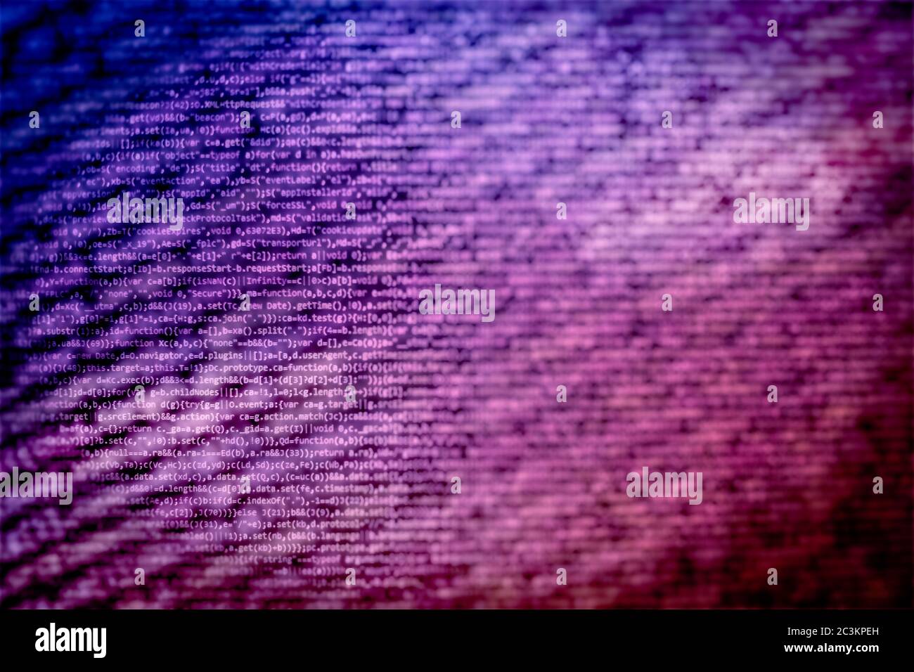 Web programming functions on laptop on laptop. IT business. Python code ...