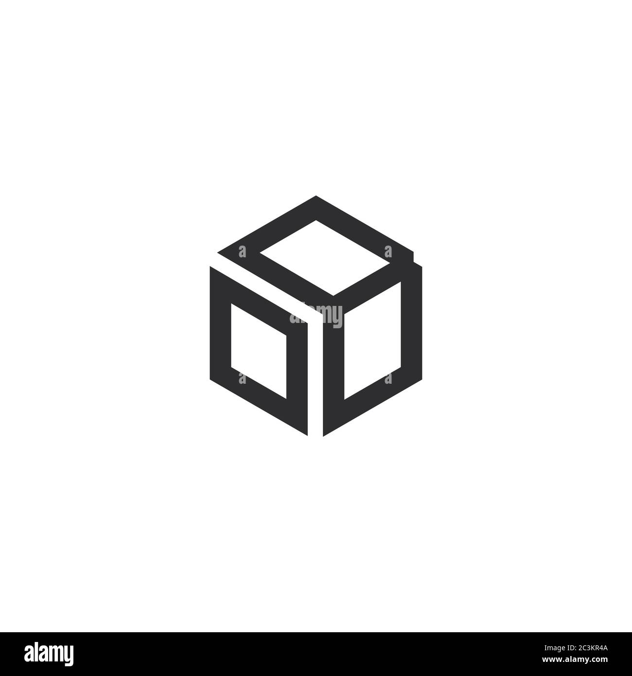 OB alphabet abstract initial letter logo design vector ...