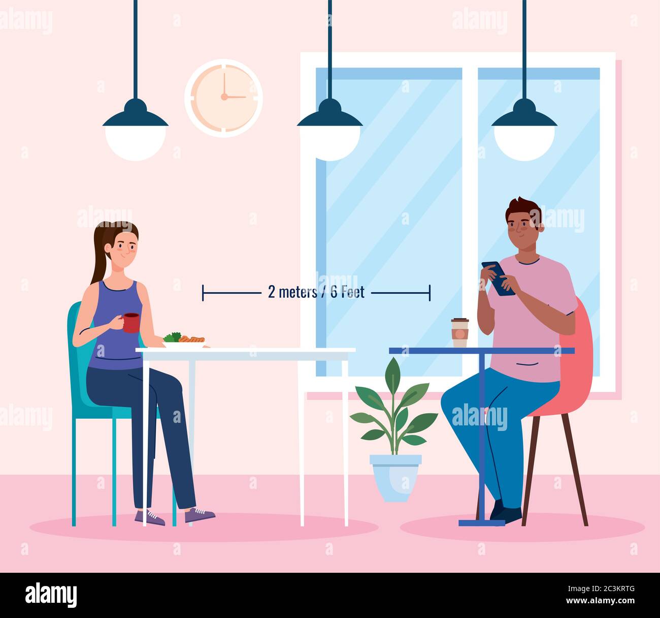 African eating lunch Stock Vector Images - Alamy