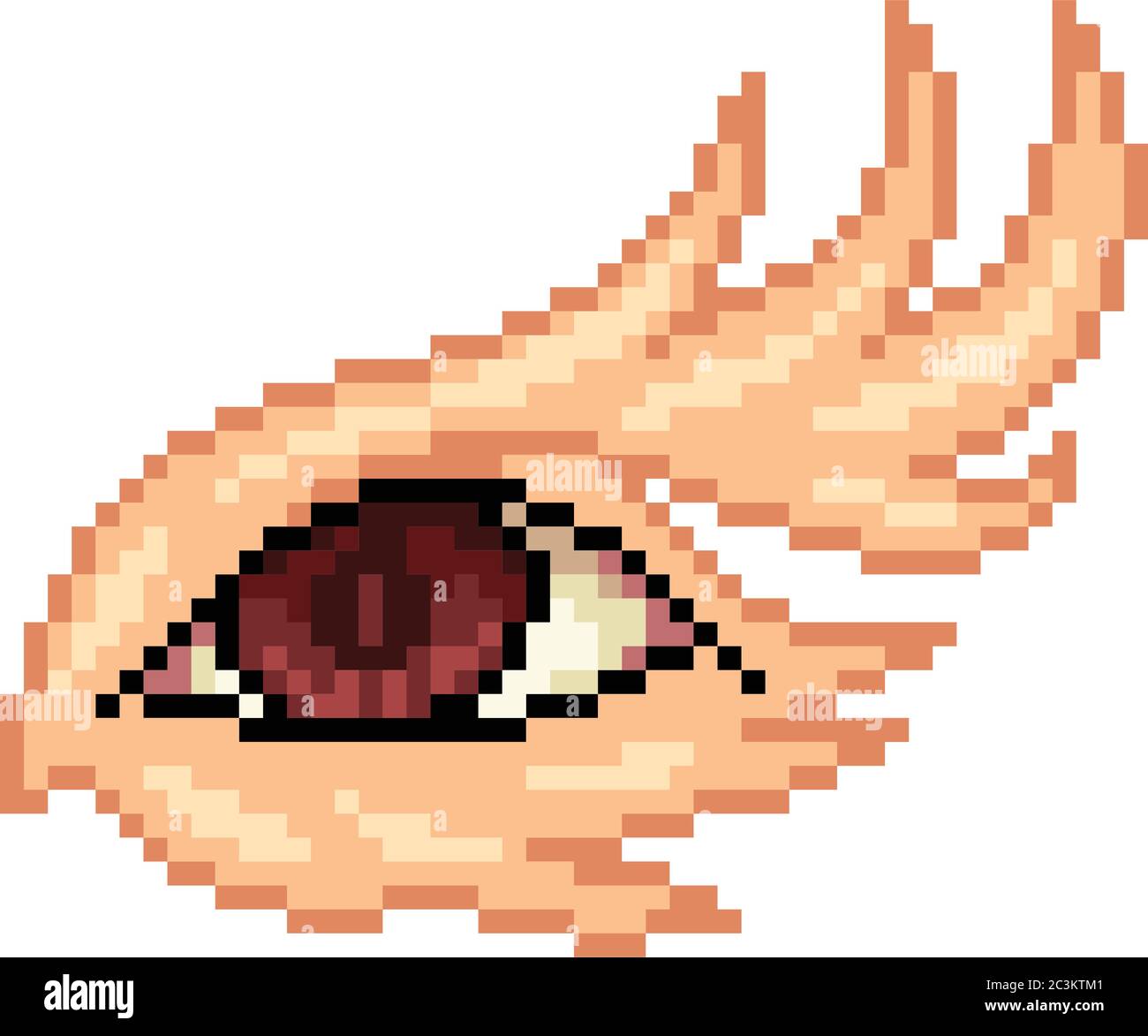 vector pixel art eye isolated cartoon Stock Vector Image & Art - Alamy