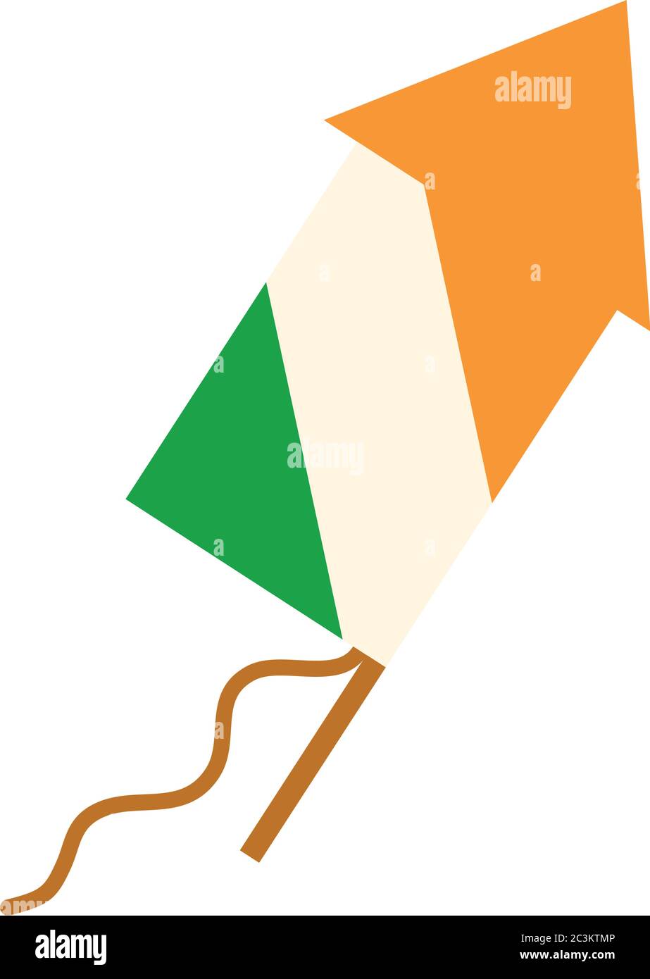 happy independence day india, celebration fireworks flag color vector ...