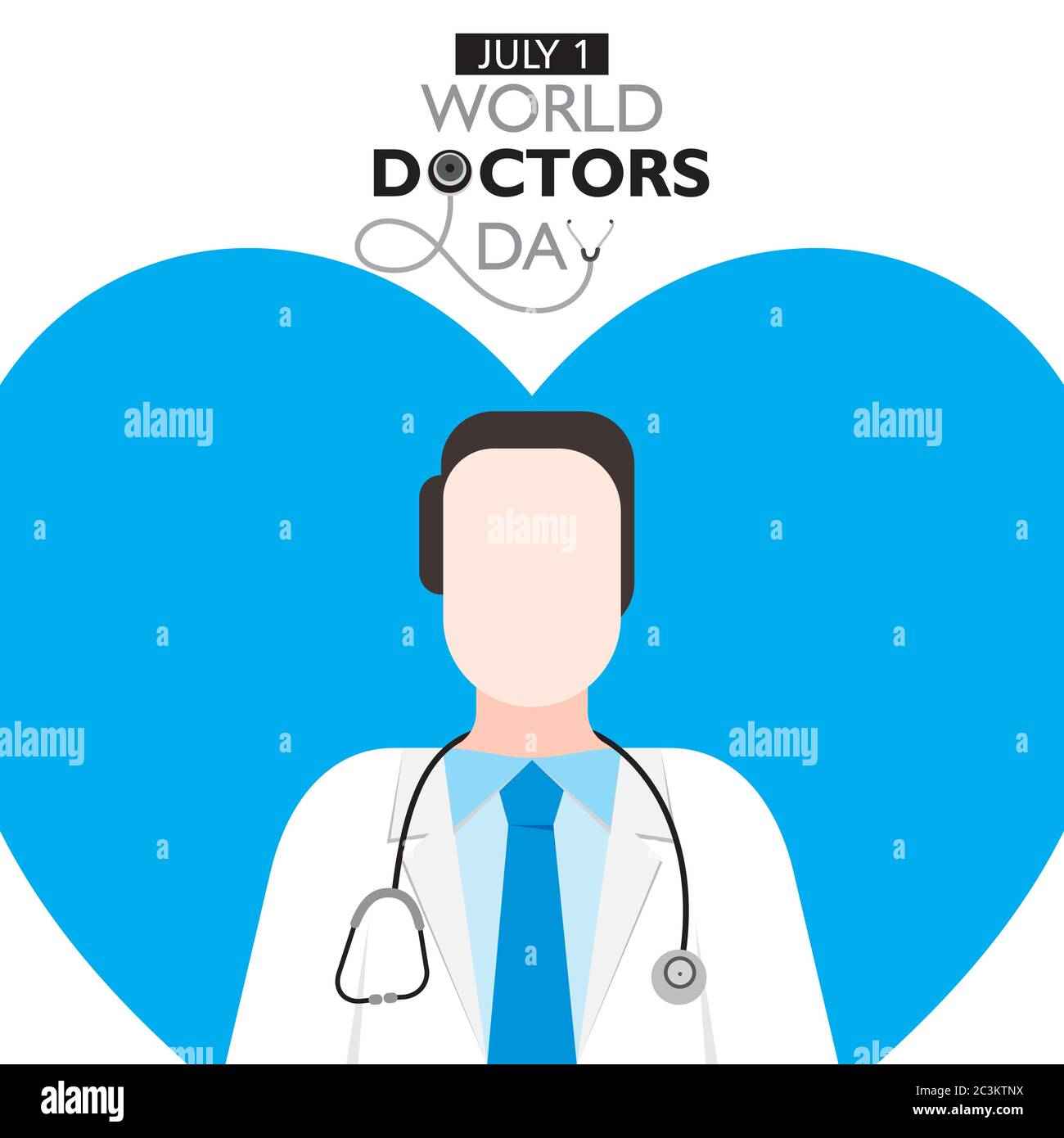 vector illustration of national doctors day concept poster or banner