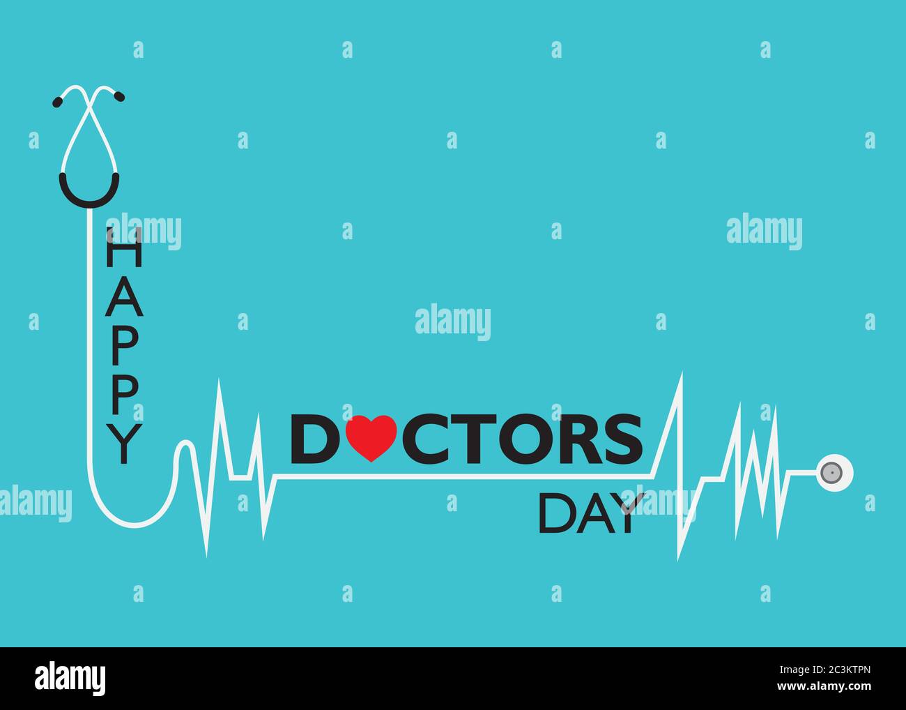 vector illustration of national doctors day concept poster or banner