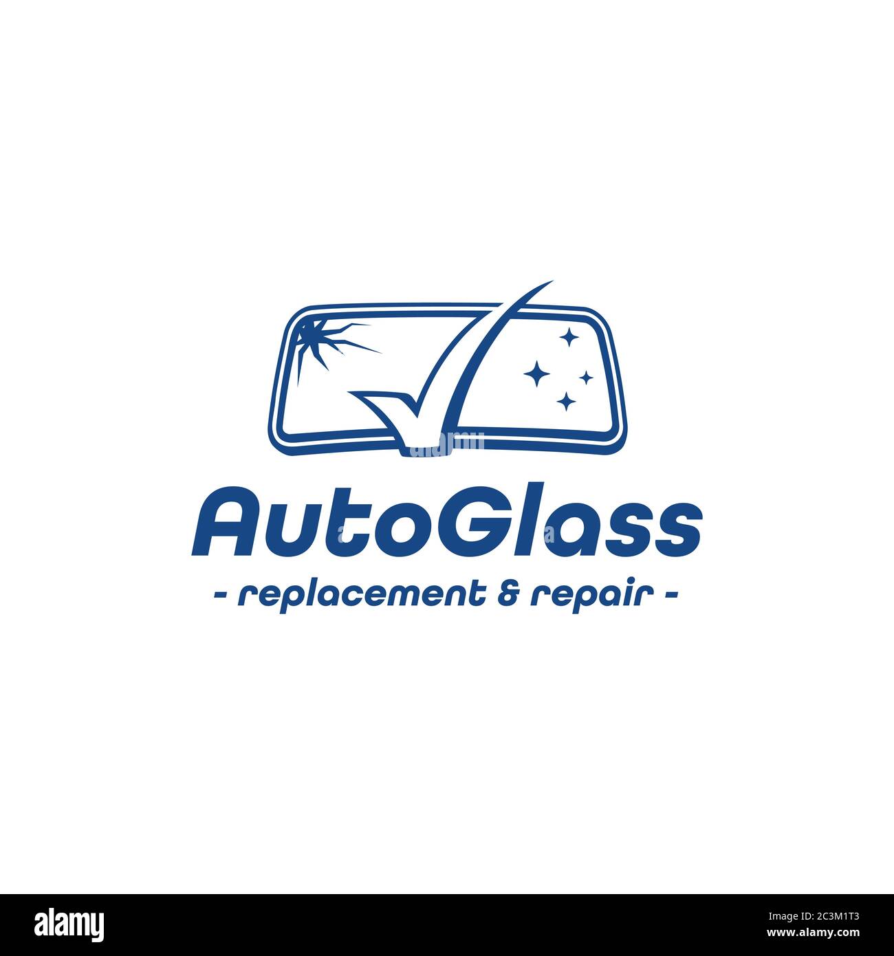 Auto Glass Company logo. Vector and illustration Stock Vector Image