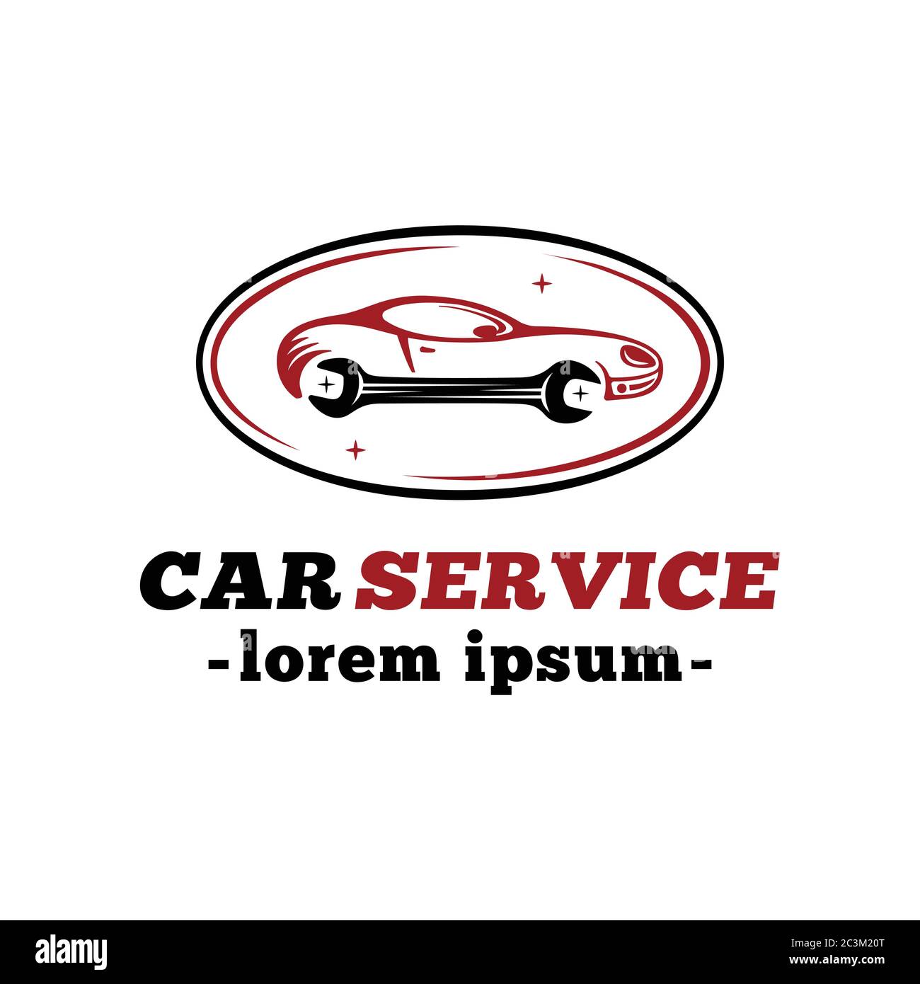 Car service logo design template. Vector and illustration Stock Vector
