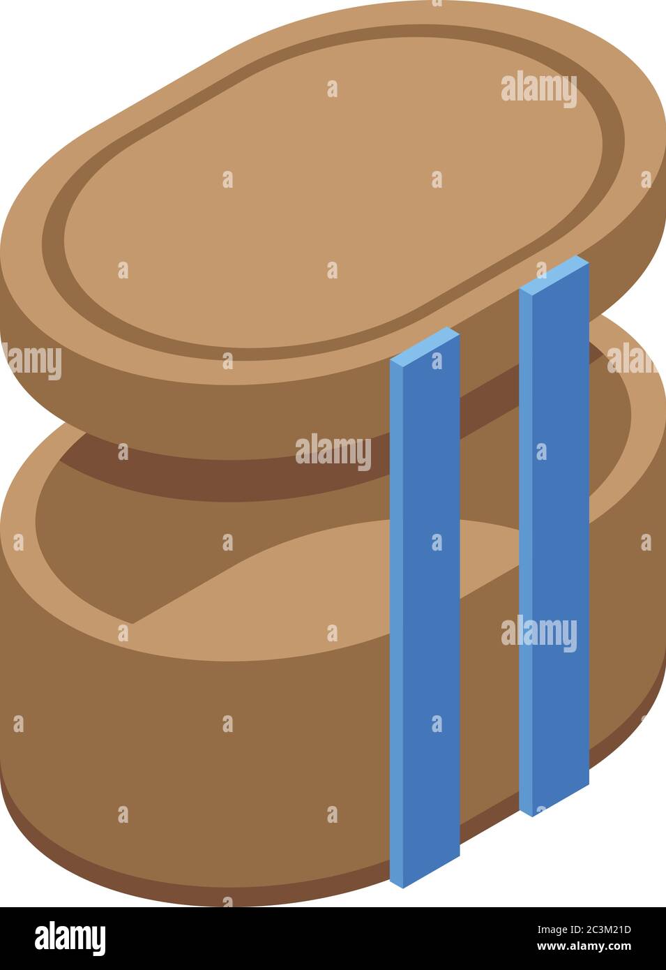 Bird feeder icon, isometric style Stock Vector