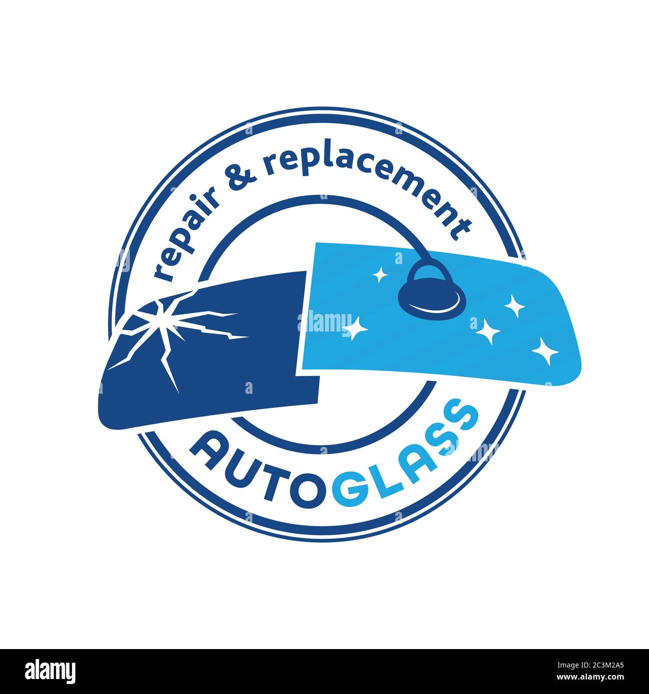 Auto Glass Company Logo Vector And Illustration Stock Vector Image And Art Alamy