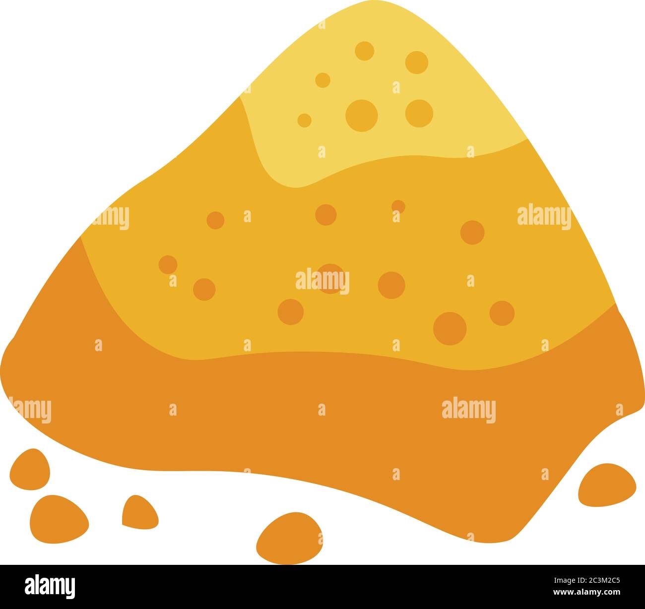 Indian condiment powder icon, isometric style Stock Vector