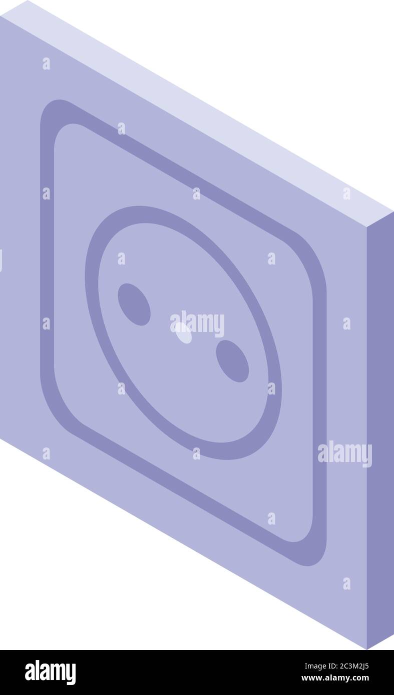 Power socket icon, isometric style Stock Vector Image & Art - Alamy