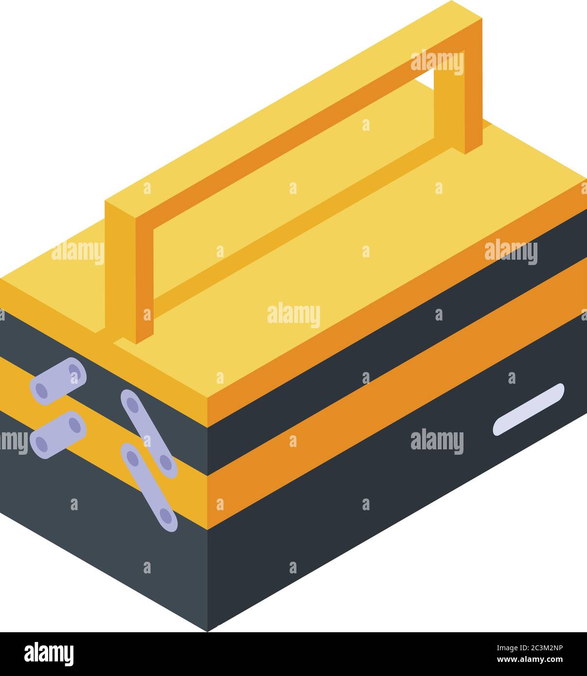 Tool box icon, isometric style Stock Vector