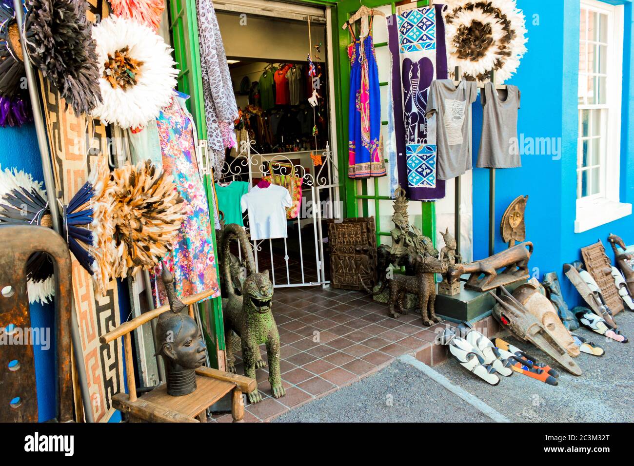 Bo-Kaap Bo Kaap Bazar shop market in Cape Town. Stock Photo