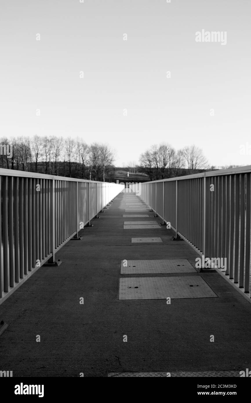 Boardwalk railings Black and White Stock Photos & Images - Alamy