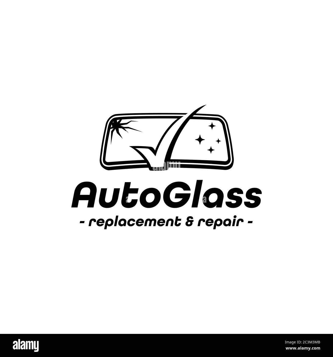 Auto Glass Company logo. Vector and illustration Stock Vector Image