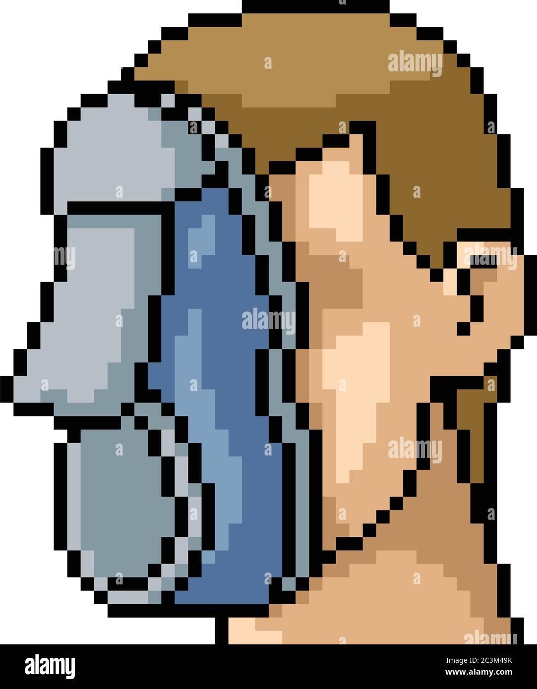 Vector Pixel Art Shoe Face Isolated Cartoon Stock Vector Image & Art - Alamy