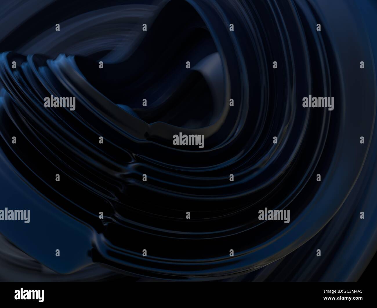 Abstract black background with smooth lines. 3D rendering Stock Photo ...