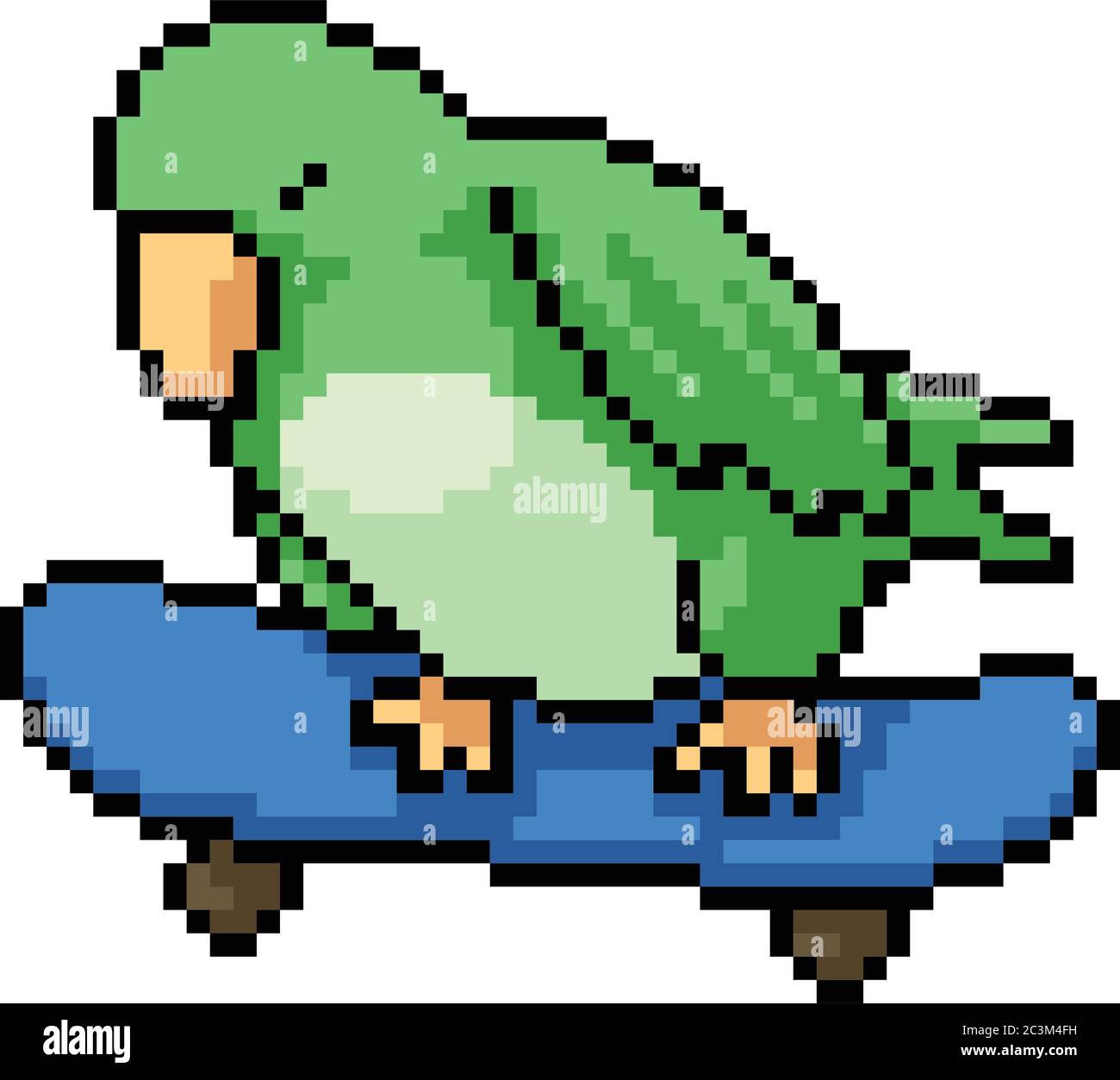 Vector Pixel Art Parrot Isolated Stock Vector Image Art Alamy