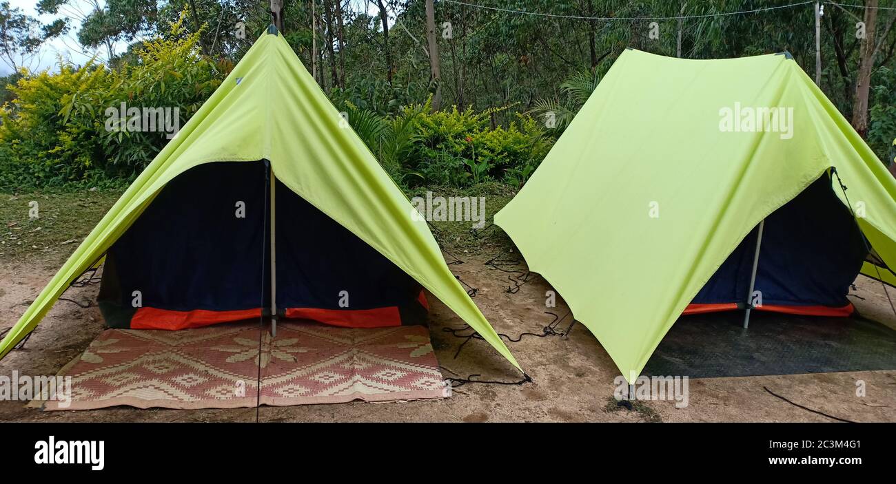 Camping Tent Triangle High Resolution Stock Photography And Images Alamy