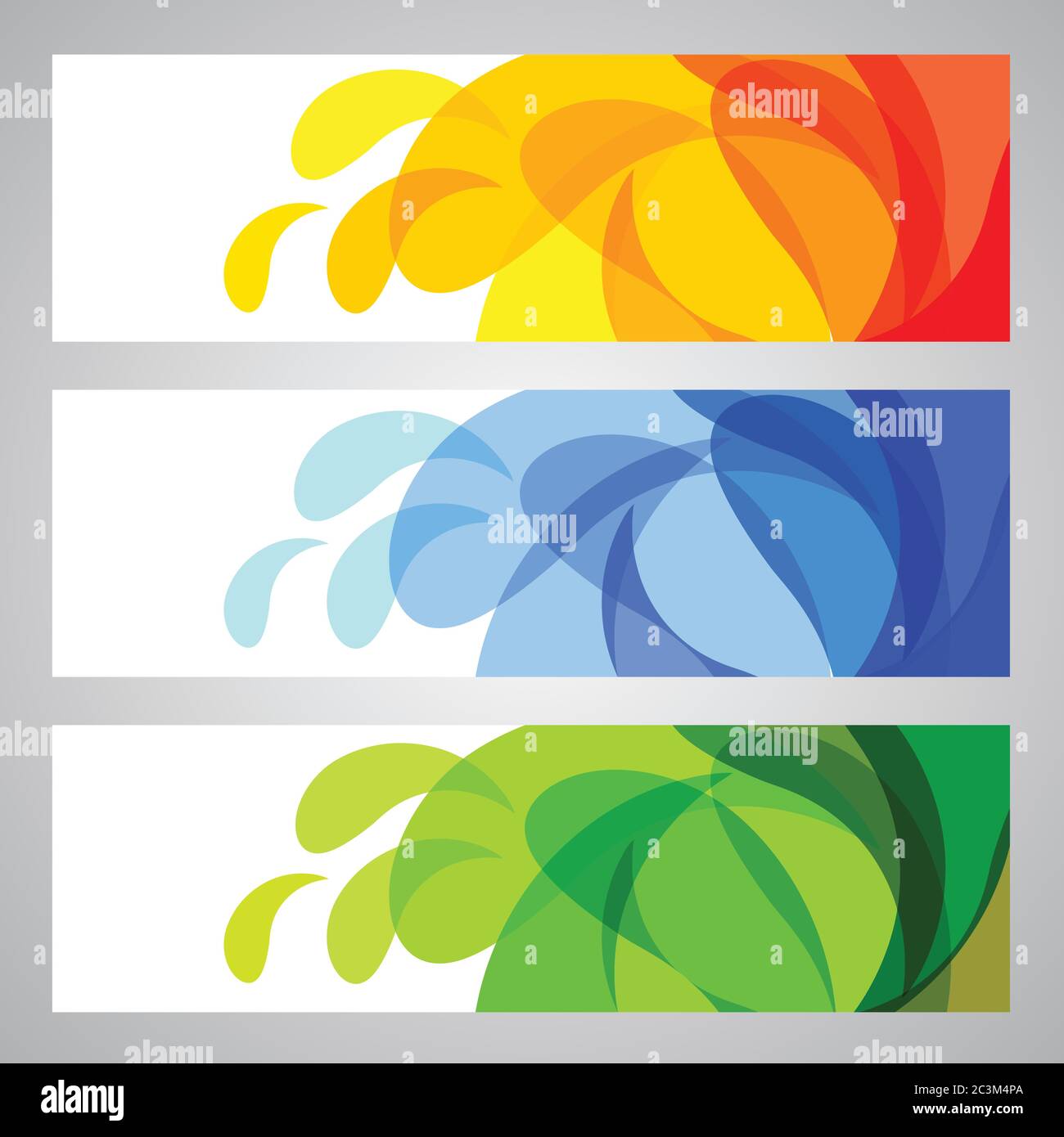 Set of Season Banners, abstract vector illustration Stock Vector Image