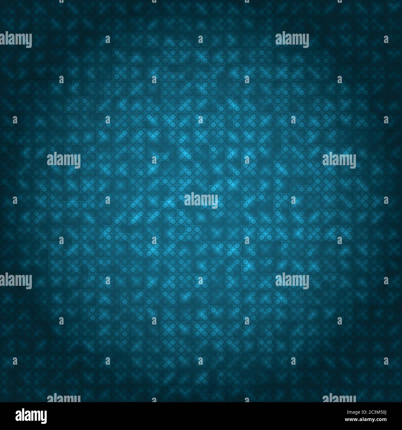 Blue technology background, vector illustration Stock Vector
